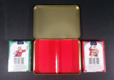 1994 Coca-Cola Coke Santa Claus Christmas Themed Playing Cards Sealed in Tin - Two Packs - Treasure Valley Antiques & Collectibles