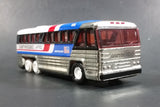 1979 Buddy L 4950 Americruiser Greyhound Bus Pressed Steel Toy Car Vehicle - Missing 2 Tires - Treasure Valley Antiques & Collectibles