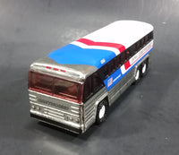 1979 Buddy L 4950 Americruiser Greyhound Bus Pressed Steel Toy Car Vehicle - Missing 2 Tires - Treasure Valley Antiques & Collectibles