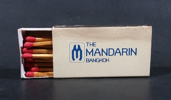 The Mandarin Bangkok, Thailand Souvenir Promo Wooden Matches Box - Half Full - Treasure Valley Antiques & Collectibles