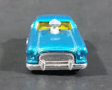 2009 Hot Wheels Metrorail 1950s Nash Metropolitan Metalflake Aqua Candy Blue Die Cast Toy Car
