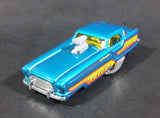 2009 Hot Wheels Metrorail 1950s Nash Metropolitan Metalflake Aqua Candy Blue Die Cast Toy Car