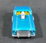 2009 Hot Wheels Metrorail 1950s Nash Metropolitan Metalflake Aqua Candy Blue Die Cast Toy Car