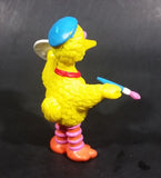 Vintage Sesame Street Big Bird as Painter Artist Applause PVC Figure 3 3/4" - Treasure Valley Antiques & Collectibles