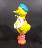 Vintage Sesame Street Big Bird as Painter Artist Applause PVC Figure 3 3/4" - Treasure Valley Antiques & Collectibles