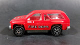 Majorette Novacar No. 107 Fire Dept No. 2 Die Cast Toy Truck SUV Emergency Rescue Vehicle - Treasure Valley Antiques & Collectibles