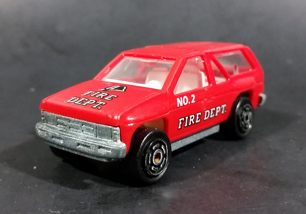 Majorette Novacar No. 107 Fire Dept No. 2 Die Cast Toy Truck SUV Emergency Rescue Vehicle - Treasure Valley Antiques & Collectibles