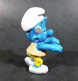 2005 Schleich Germany Peyo Smurf Frankenstein Halloween Costume 2 1/2" PVC Figurine - Treasure Valley Antiques & Collectibles