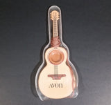 Vintage Avon Acoustic Guitar Shaped Comb & Mirror Comb Brown Tan Plastic - Treasure Valley Antiques & Collectibles