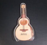 Vintage Avon Acoustic Guitar Shaped Comb & Mirror Comb Brown Tan Plastic - Treasure Valley Antiques & Collectibles