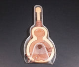 Vintage Avon Acoustic Guitar Shaped Comb & Mirror Comb Brown Tan Plastic - Treasure Valley Antiques & Collectibles