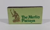 The Merlin Pattaya, Cholburi, Thailand Souvenir Promo Wooden Matches Box - Nearly Full - Treasure Valley Antiques & Collectibles