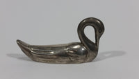 Vintage Small Tiny Little Miniature Metal Swan Bird 2 1/4" Long Figurine - Treasure Valley Antiques & Collectibles