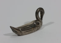 Vintage Small Tiny Little Miniature Metal Swan Bird 2 1/4" Long Figurine - Treasure Valley Antiques & Collectibles