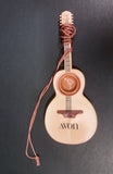 Vintage Avon Acoustic Guitar Shaped Comb & Mirror Comb Brown Tan Plastic - Treasure Valley Antiques & Collectibles