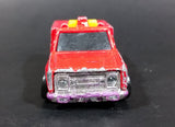 1986 Hot Wheels Workhorses Rescue Ranger Red Fire Truck Die Cast Toy Car Vehicle - Yellow lights - Treasure Valley Antiques & Collectibles