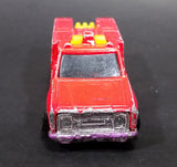 1986 Hot Wheels Workhorses Rescue Ranger Red Fire Truck Die Cast Toy Car Vehicle - Yellow lights - Treasure Valley Antiques & Collectibles