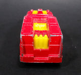 1986 Hot Wheels Workhorses Rescue Ranger Red Fire Truck Die Cast Toy Car Vehicle - Yellow lights - Treasure Valley Antiques & Collectibles
