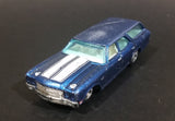 2009 Hot Wheels 1970 Chevrolet Chevelle SS Wagon Blue Die Cast Toy Car Vehicle