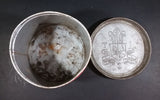 Vintage 1960s Vogue Mild Cigarette Tobacco Tin with Lid (Some light denting, pin holes on bottom) - Treasure Valley Antiques & Collectibles