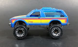 2017 Hot Wheels Chevy Blazer 4x4 Truck Blue Die Cast Toy Car SUV Vehicle - Treasure Valley Antiques & Collectibles