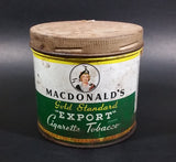 1940s Macdonald's Gold Standard Export Cigarette Tobacco Tin - Treasure Valley Antiques & Collectibles