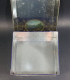 Vintage St Michael Marks & Spencer Biscuits Tin Blue with Gold Motif -  Lake Scenes on each side - Treasure Valley Antiques & Collectibles