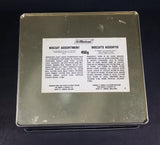 Vintage St Michael Marks & Spencer Biscuits Tin Blue with Gold Motif -  Lake Scenes on each side - Treasure Valley Antiques & Collectibles