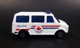Unknown Maker Canada Police White Van Die Cast Toy Car Emergency Vehicle - Treasure Valley Antiques & Collectibles