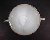 Imperial Crown China Austria Double Handle Tea Cup With Green and Golden Trim - Treasure Valley Antiques & Collectibles