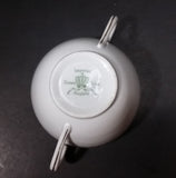 Imperial Crown China Austria Double Handle Tea Cup With Green and Golden Trim - Treasure Valley Antiques & Collectibles