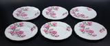 Set of 6 Roslyn Bone China "Harmony Rose" Salad Plates - Signed - Treasure Valley Antiques & Collectibles
