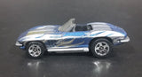 2002 Hot Wheels '65 Corvette Convertible Metallic Blue Die Cast Toy Car Vehicle - Treasure Valley Antiques & Collectibles