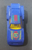 1980s Marz Karz Blue #12 Ford Mustang Cobra II S8002 Die Cast Toy Race Car - Treasure Valley Antiques & Collectibles