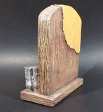 Western Rodeo Cowboy Quartz Clock w/ Leather Overlay, A Star, Boots, Canteen, Gun, and Ropes - Treasure Valley Antiques & Collectibles