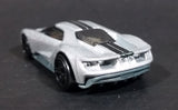 2017 Hot Wheels Nightburnerz 2017 Ford GT Silver Grey w/ Black Stripes Die Cast Toy Car Vehicle - Treasure Valley Antiques & Collectibles