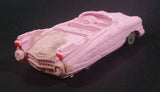1950's Dream Machines Cadillac Eldorado Convertible Pink Car Sand Sculpture - Made in Canada - Treasure Valley Antiques & Collectibles