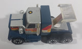 Vintage Tonka 061 GMC Semi Truck Big Rig Teal Blue & Silver Pressed Steel Toy Vehicle w/ Spoiler - Treasure Valley Antiques & Collectibles