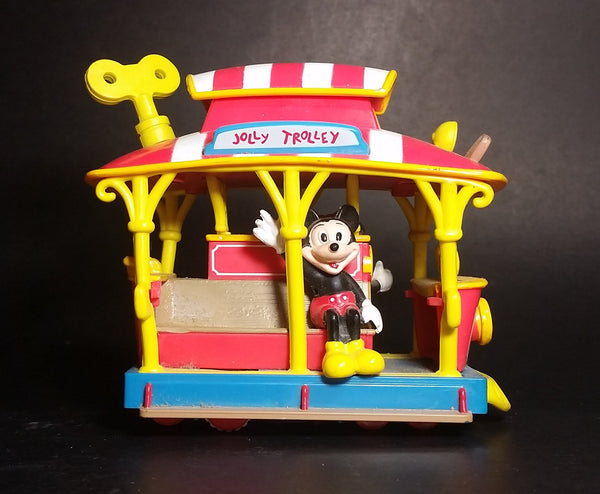 Vintage Disneyland Toontown Jolly Trolley Mickey & Minnie Friction Toy Vehicle - Treasure Valley Antiques & Collectibles