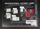 Inspirational Accent Lamp Interchangeable NHL Ice Hockey Edmonton Oilers Insert - Sports Collectible - Treasure Valley Antiques & Collectibles