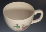 Vintage Niderviller Skiing Chalet Boy and Girl on Skis Ceramic Pottery Mug Tea and Toast Cup & Saucer Set - Treasure Valley Antiques & Collectibles