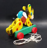 Vintage 1950s Pony/Horse Cowboy Wooden Pull Toy (He's lost his head) - Treasure Valley Antiques & Collectibles