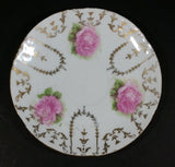 Vintage Unknown Maker Pink Floral with Gold Motif Tea Cup and Saucer Set - Treasure Valley Antiques & Collectibles