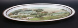 Vintage Currier and Ives "The American Homestead - Summer" Print Oval Tray - Treasure Valley Antiques & Collectibles
