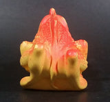 1983 Fisher Price Adventure People Alpha Stars Orange Yellow Alien Dinosaur Rubber Squeeze Toy Figure #34 Made in U.S.A. - Treasure Valley Antiques & Collectibles