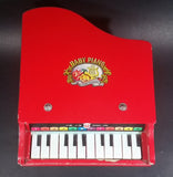 Vintage 1960s Beilei Red Wooden Baby Grand Piano Made in Shanghai, China - Treasure Valley Antiques & Collectibles