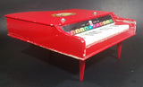 Vintage 1960s Beilei Red Wooden Baby Grand Piano Made in Shanghai, China - Treasure Valley Antiques & Collectibles