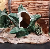 Two Puppy Dogs Being Curious and Playful with a Turtle Resin Decorative Ornament - Treasure Valley Antiques & Collectibles