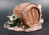 Two Puppy Dogs Being Curious and Playful with a Turtle Resin Decorative Ornament - Treasure Valley Antiques & Collectibles