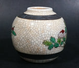 Chinese Crackle Glaze Porcelain Ginger Jar Vase Birds Flowers No Lid - Treasure Valley Antiques & Collectibles